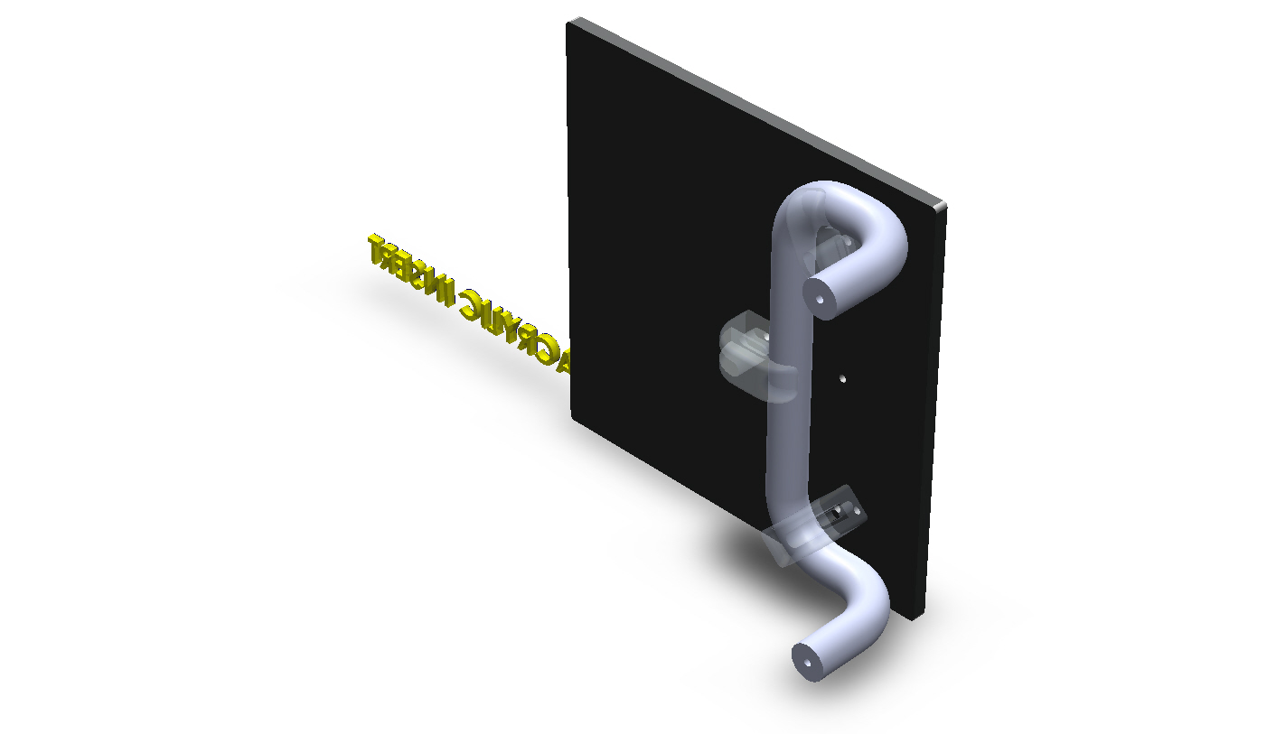 Customize Square Aluminum Plate Door Handles for Small Businesses