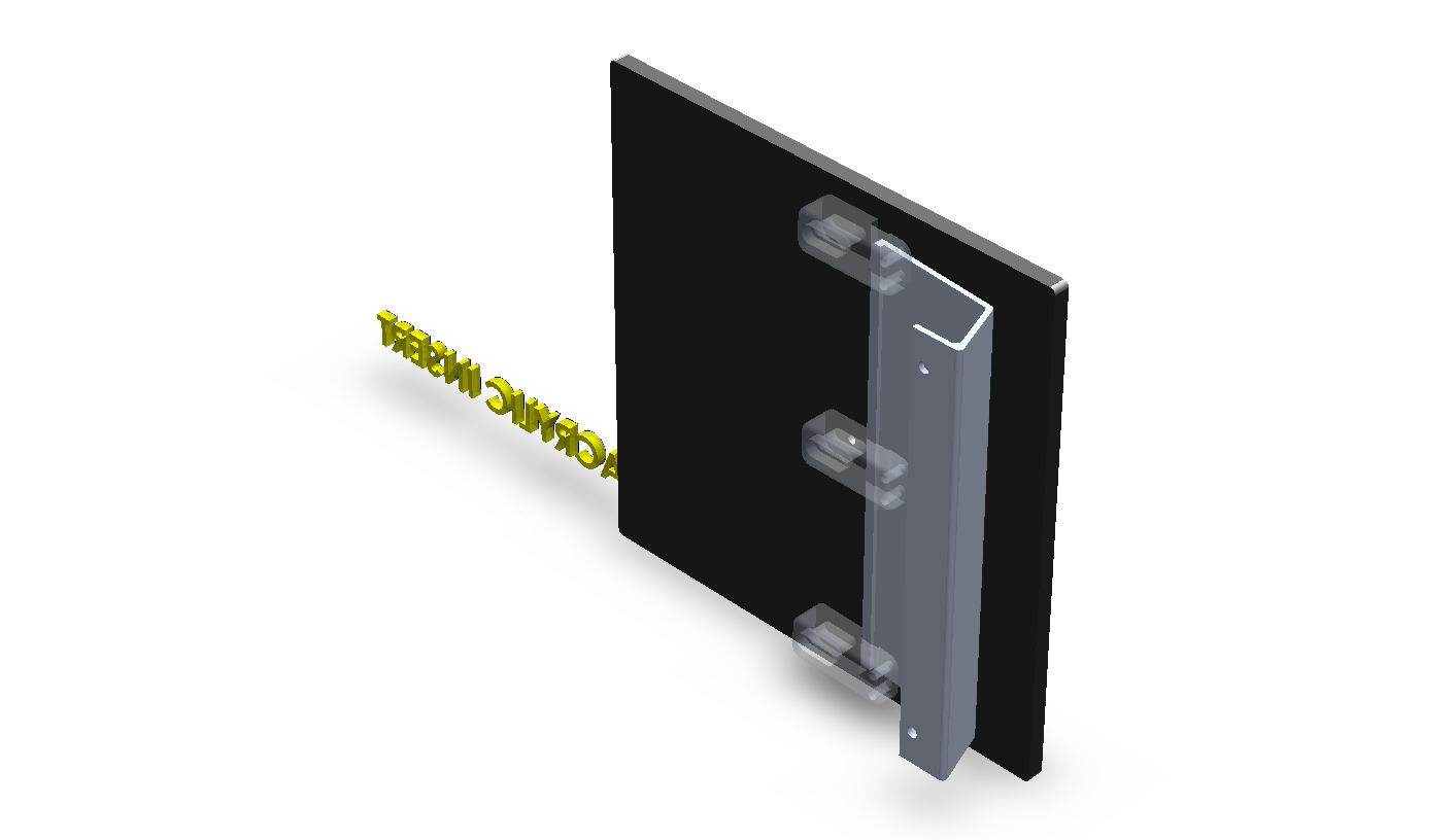 Customize Square Aluminum Plate Door Handles